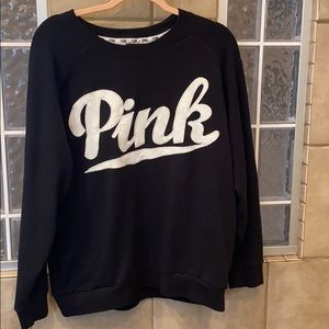 Black size Lg Pink victoria secret sweatshirt